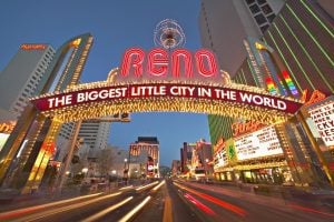Neon Arch Sign in Reno
