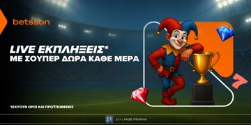 Offer Card Image for Betsson: Live εκπλήξεις* με σούπερ δώρα* κάθε μέρα!